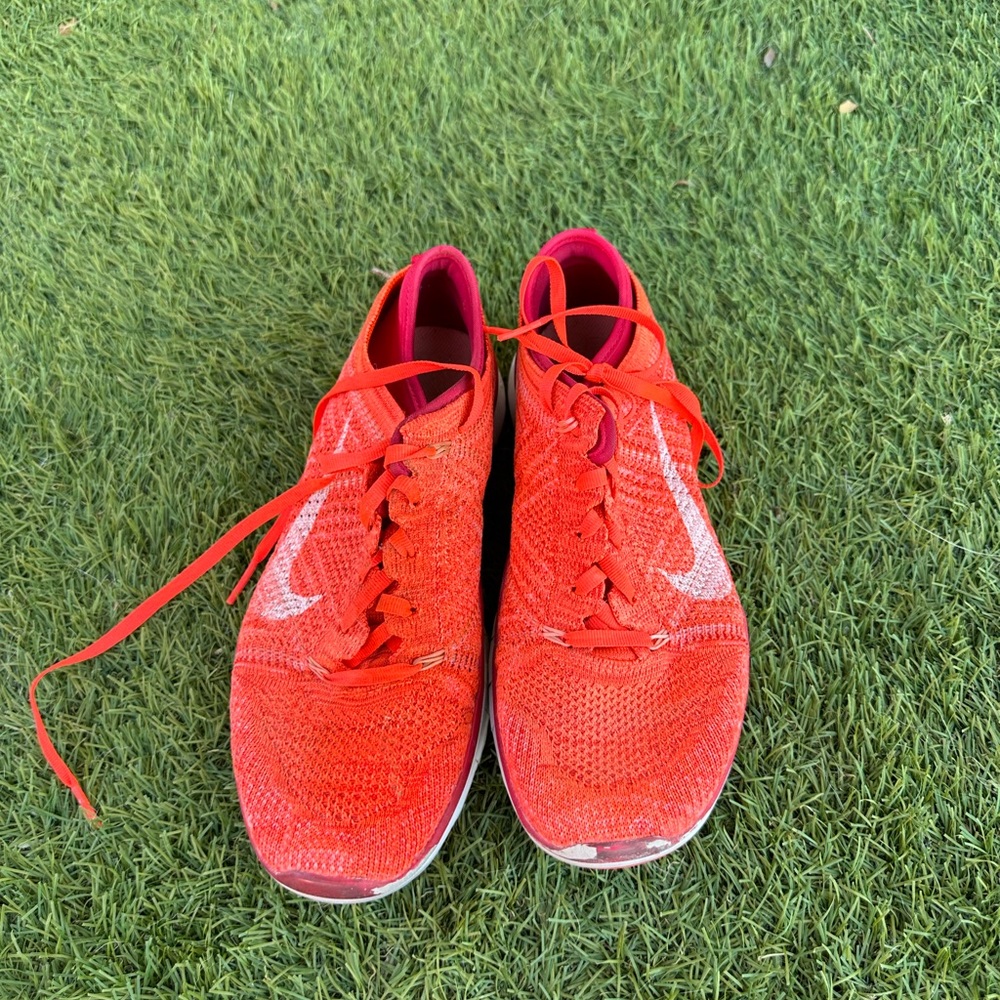 Red Nike shoes
